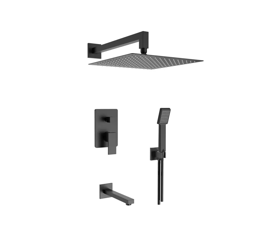 89349211 Душевая система Iddis Folk FOLBL03i68 скрытого монтажа цвет черный матовый STLM-0972392
