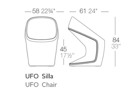 Полиэтиленовый садовый стул Vondom ARCH-00001355 - Вид №2