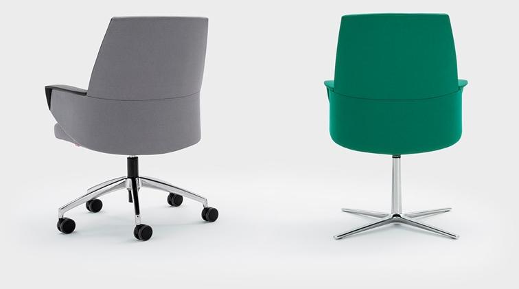 Viganò Офисный стул из ткани с 4 спицами и подлокотниками Grace sun-id-1391902 - Вид №3