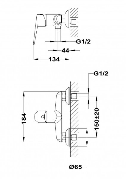 951099 Смеситель для душа Teka Sineu  - Вид №1