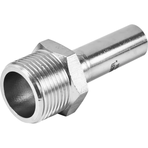 Муфта переходная Rommer 3/4"x15 мм НПр-НР нержавеющая сталь