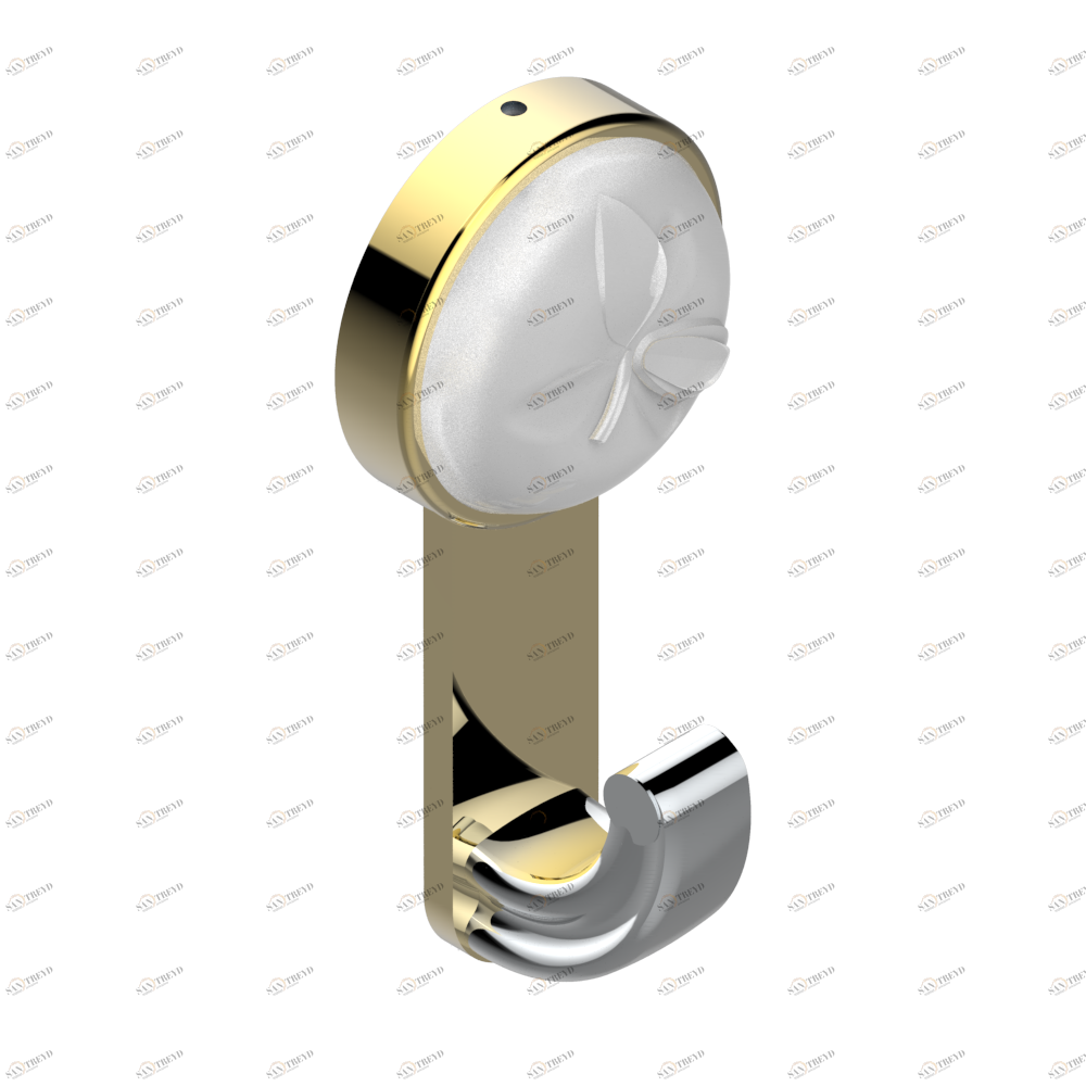 A42-508 Крючок для халатов одинарный Thg-paris Pomme Хром/золото A42-508 CAT.A