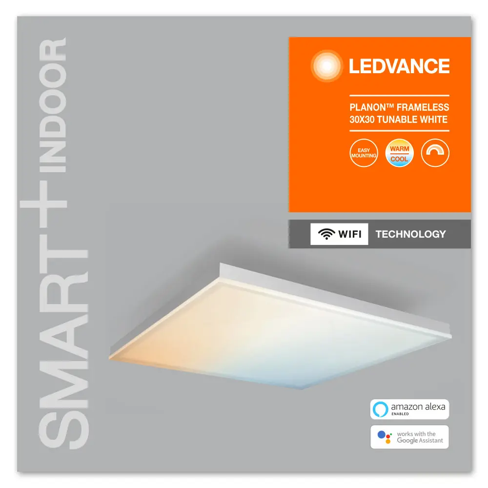 Безрамный накладной светильник WiFi 20 Вт IP20, 30X30 мм, 1600 Лм LEDVANCE STLM-2020779 - Вид №2