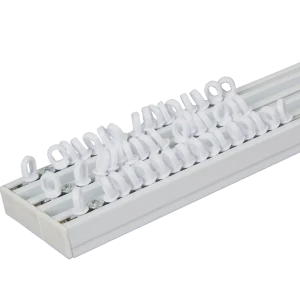 Карниз шинный трехрядный с потолочным держателем 160 см алюминий цвет белый