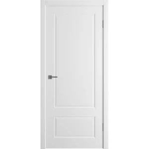 Комплект двери Эрика глухая 70x200 см эмаль белый с добором 100 мм