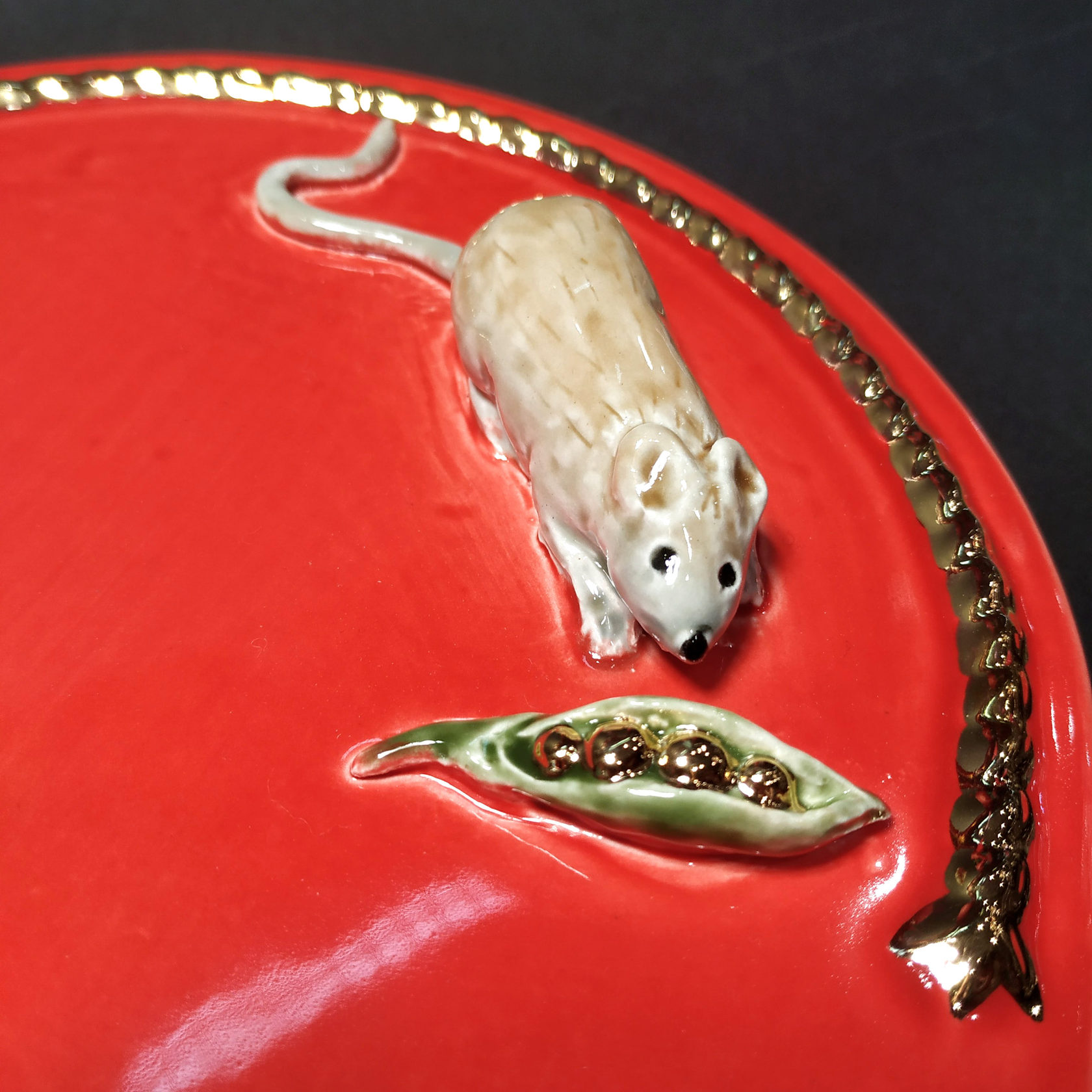 Доска для сыра (Золото) голубой/золото PROVANSFAIENCE sun-id-994590 - Вид №2