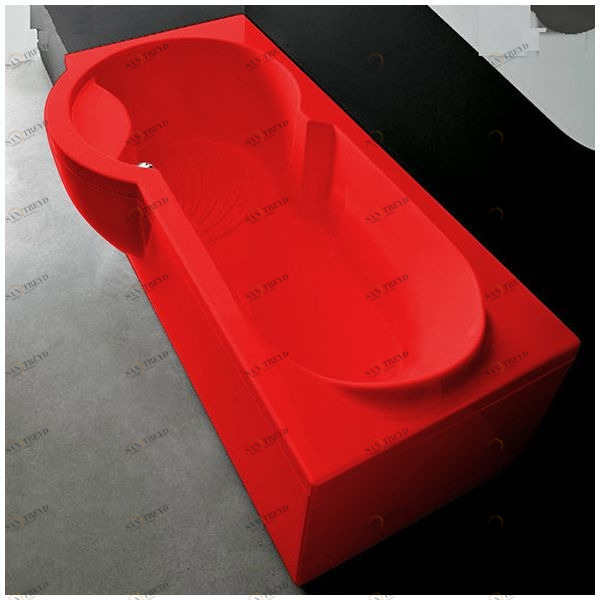 Ванна Gruppo treesse Simona V5671-SX-K красная прямоугольная левая VTLV5671SXK