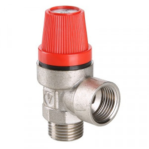 VT.496.N.0430 Клапан предохранительный никелированный Valtec 1/2", 3 бара