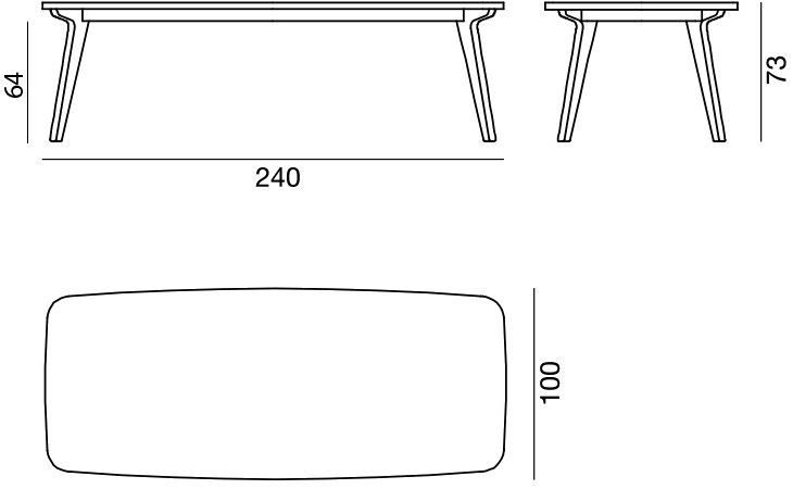 Gervasoni Прямоугольный обеденный стол Brick sun-id-1383261 - Вид №8