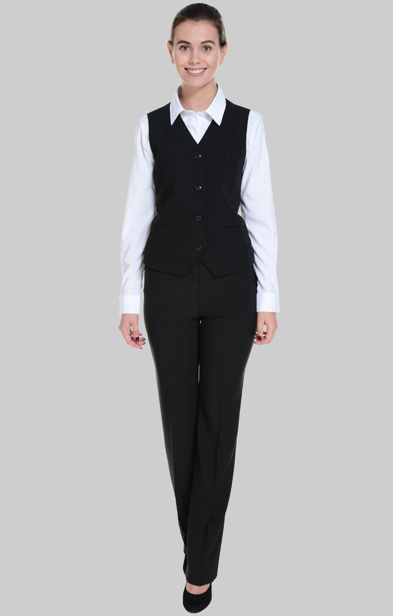 62874 Жилет  женский BLACK El-Risto  Одежда для официантов  размер 48  - Вид №7