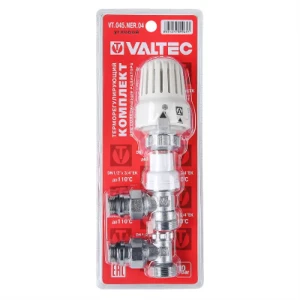 Комплект терморегулирующего оборудования для радиатора угловой Valtec 1/2" латунь 82576028 STLM-2175252