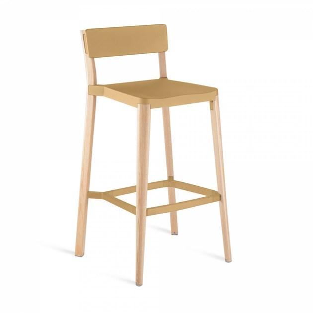 Emeco Высокий барный стул из алюминия и дерева Lancaster sun-id-1464704 - Вид №4