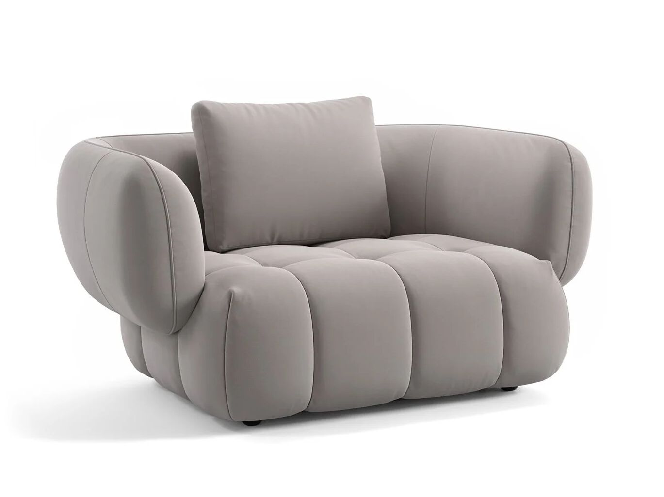 Тканевое кресло с подлокотниками Sofanella море ARCH-00129609