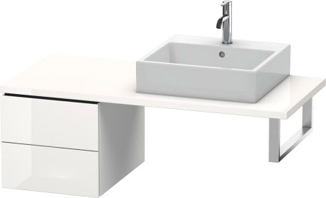 LC583608585 L-Cube Шкафчик для консоли Белый глянцевый лак Duravit - Вид №2