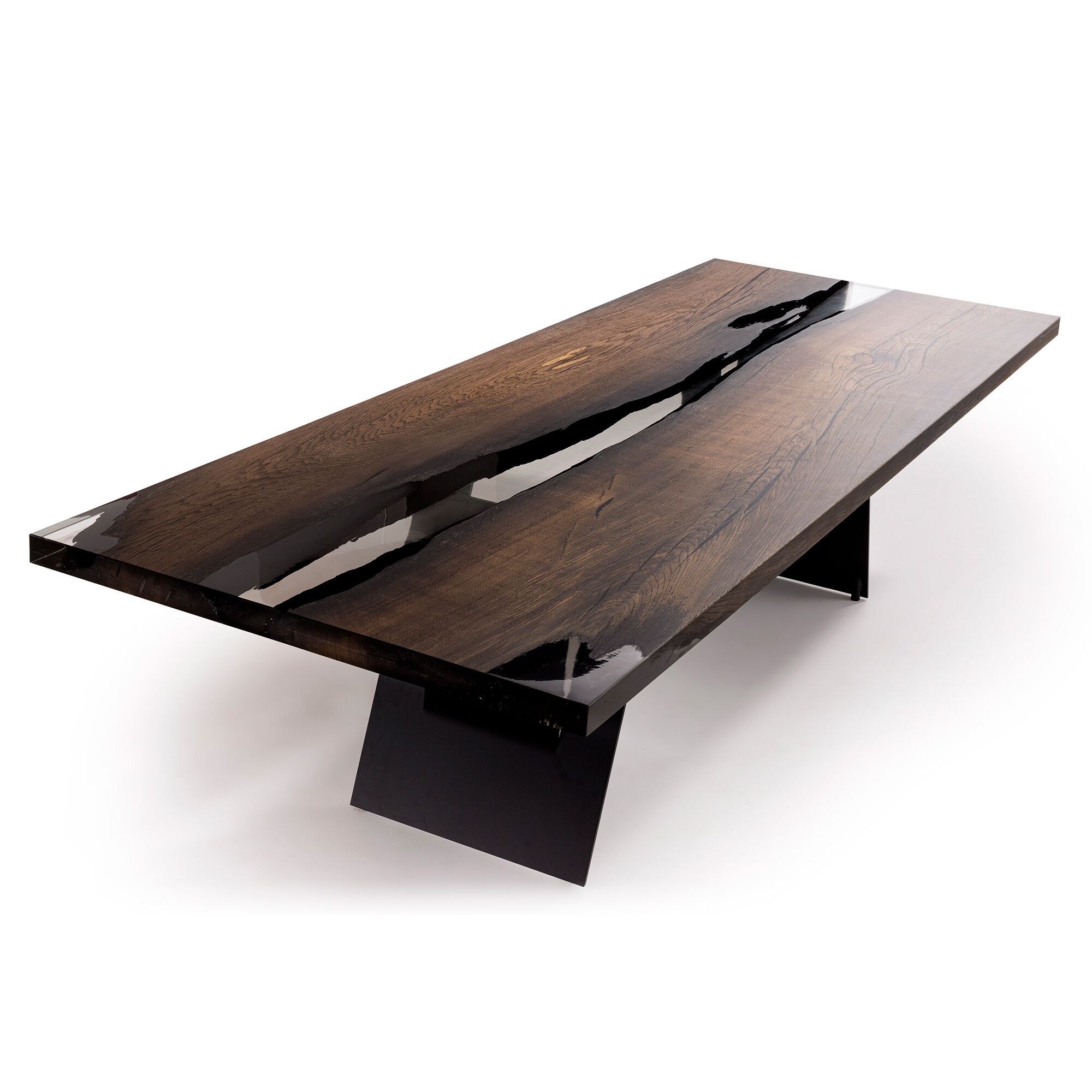 Прямоугольный стол из ископаемого дуба Teúkhō VELA ARCH-00139199 - Вид №1