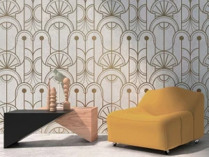 YO2 Моющиеся огнестойкие обои с геометрическим рисунком из ткани деко Mold stencils