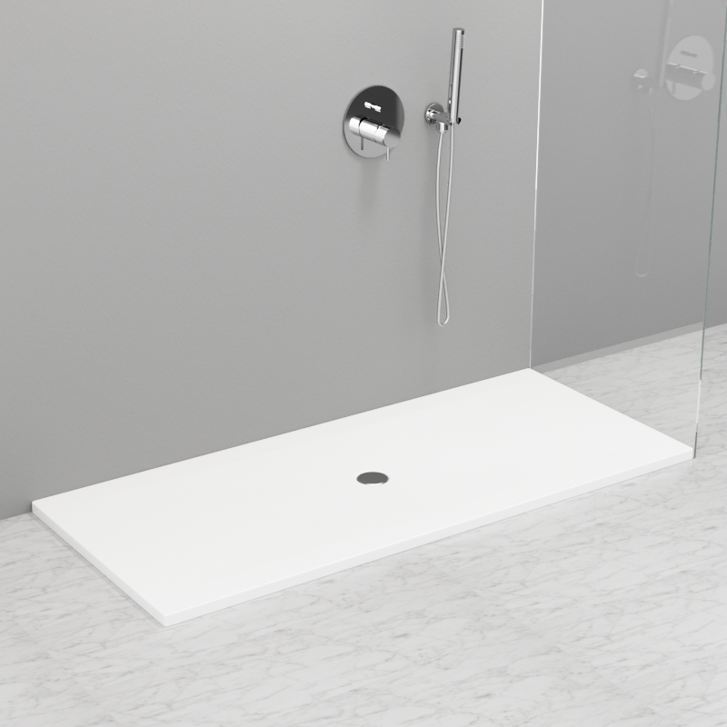 704908 Душевой поддон из акрила h3 с антислипом белый в комплекте с сифоном., цвет Белая глазурь Kerasan DOCCIA Италия