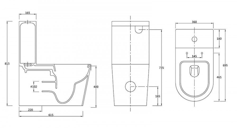 NC4446 Напольный унитаз SSWW NC - Вид №1