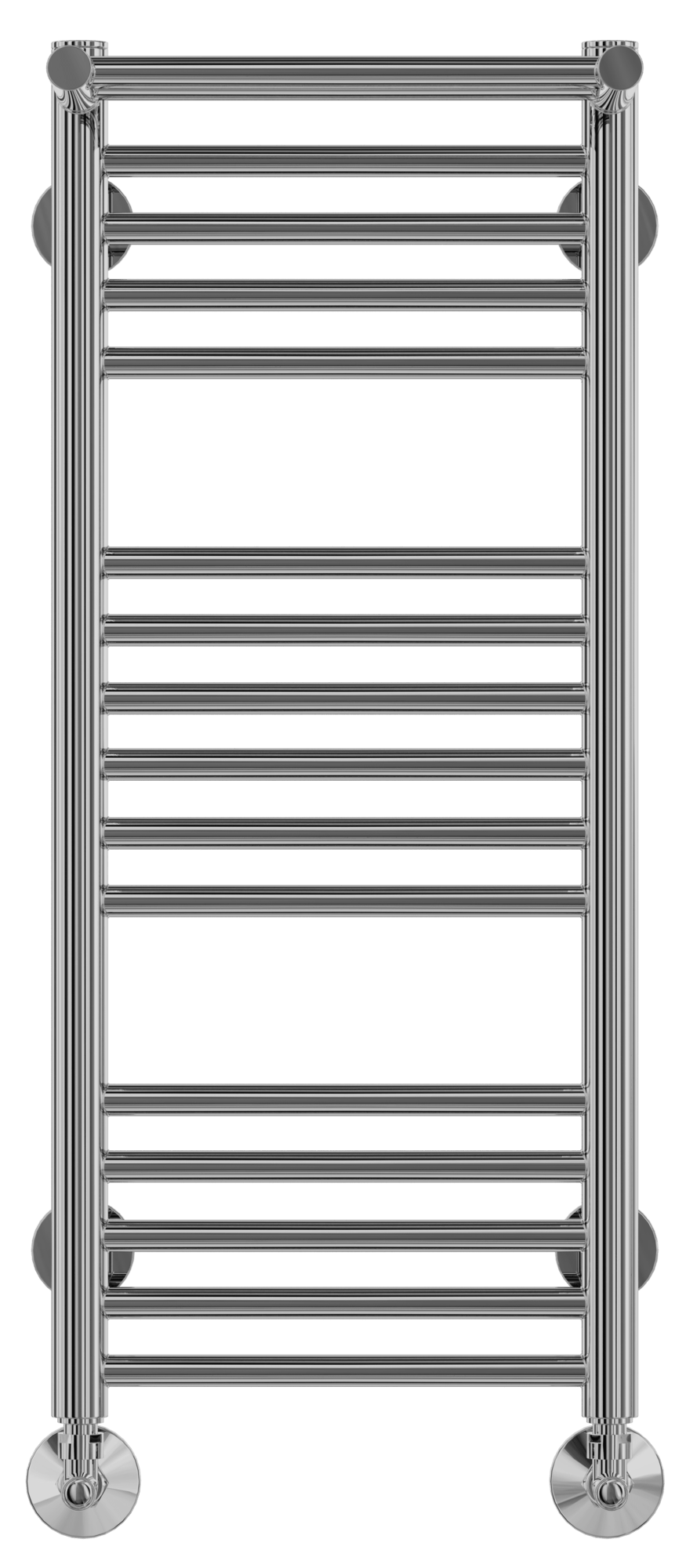 4660059582344 СТАНДАРТ Аврора с полкой П16 300х780 (5+6+5) Полотенцесушитель TERMINUS RAL 9005 матовый - Вид №1