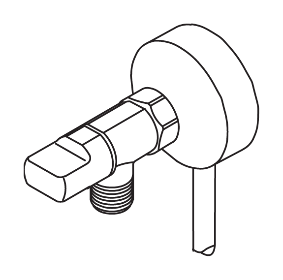 Oras 3170 Клапан стиральной машины 3170  Хром  - Вид №1