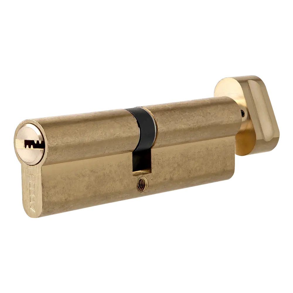 Цилиндр Apecs SM-80, 40х40 мм, ключ/вертушка, цвет золотой STLM-2040322