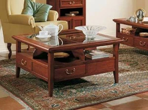 Arvestyle Журнальный столик из массива дерева с вещевым ящиком Giotto