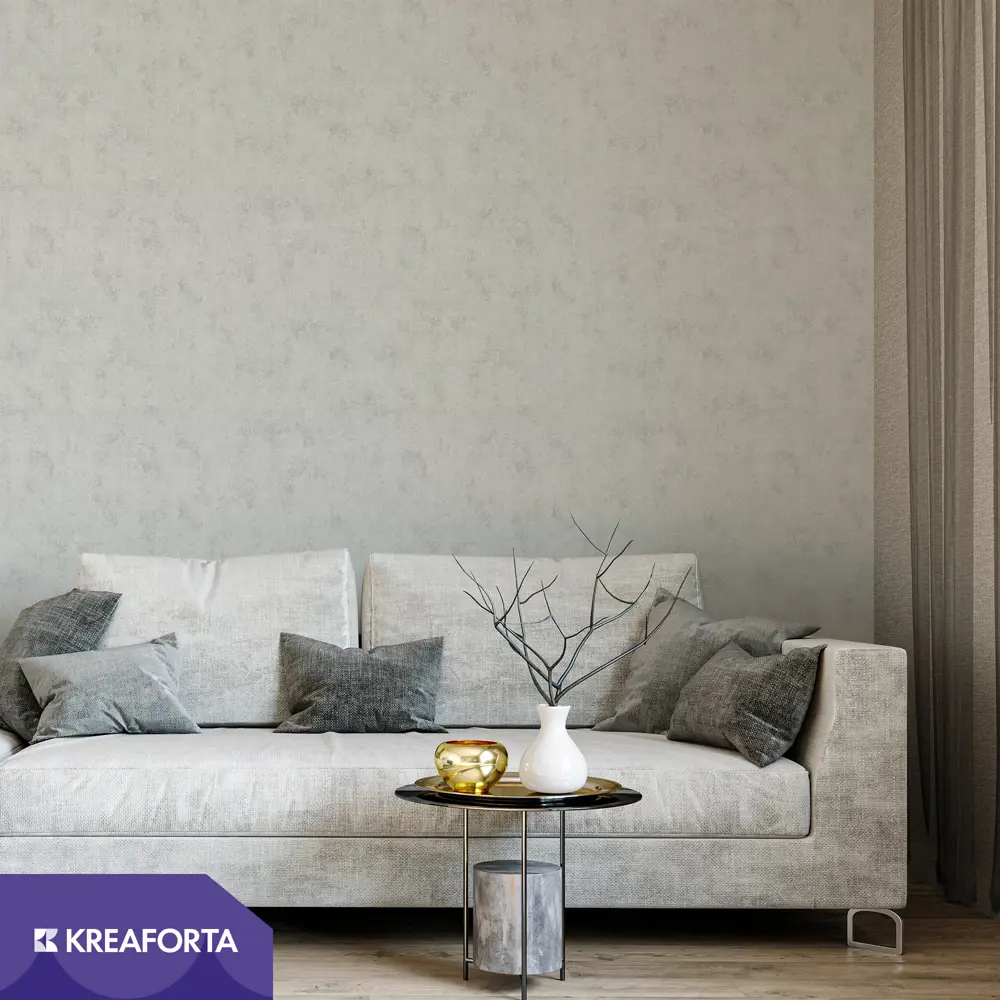 Обои флизелиновые Kreaforta Decobeton светло-серые 1.06 м KF72016-14 89440850 STLM-2019675 - Вид №2