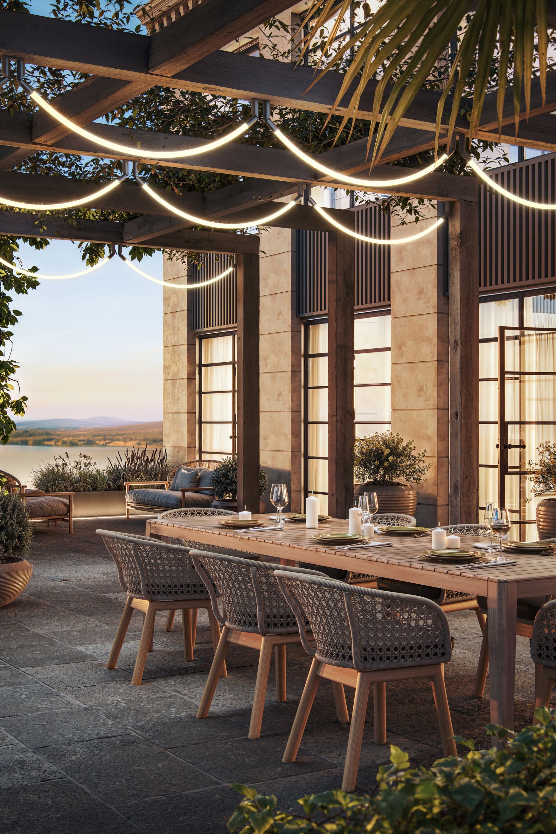 Силиконовая затемняемая светодиодная потолочная лампа Estiluz Arco ARCH-00044909 - Вид №5