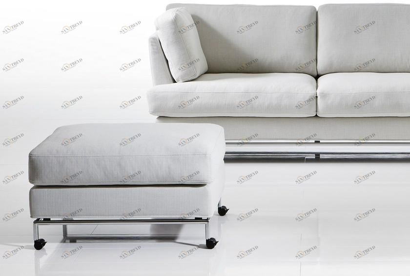 brühl Прямоугольная тканевая кровать-пуф на колесиках Carousel sun-id-1467494