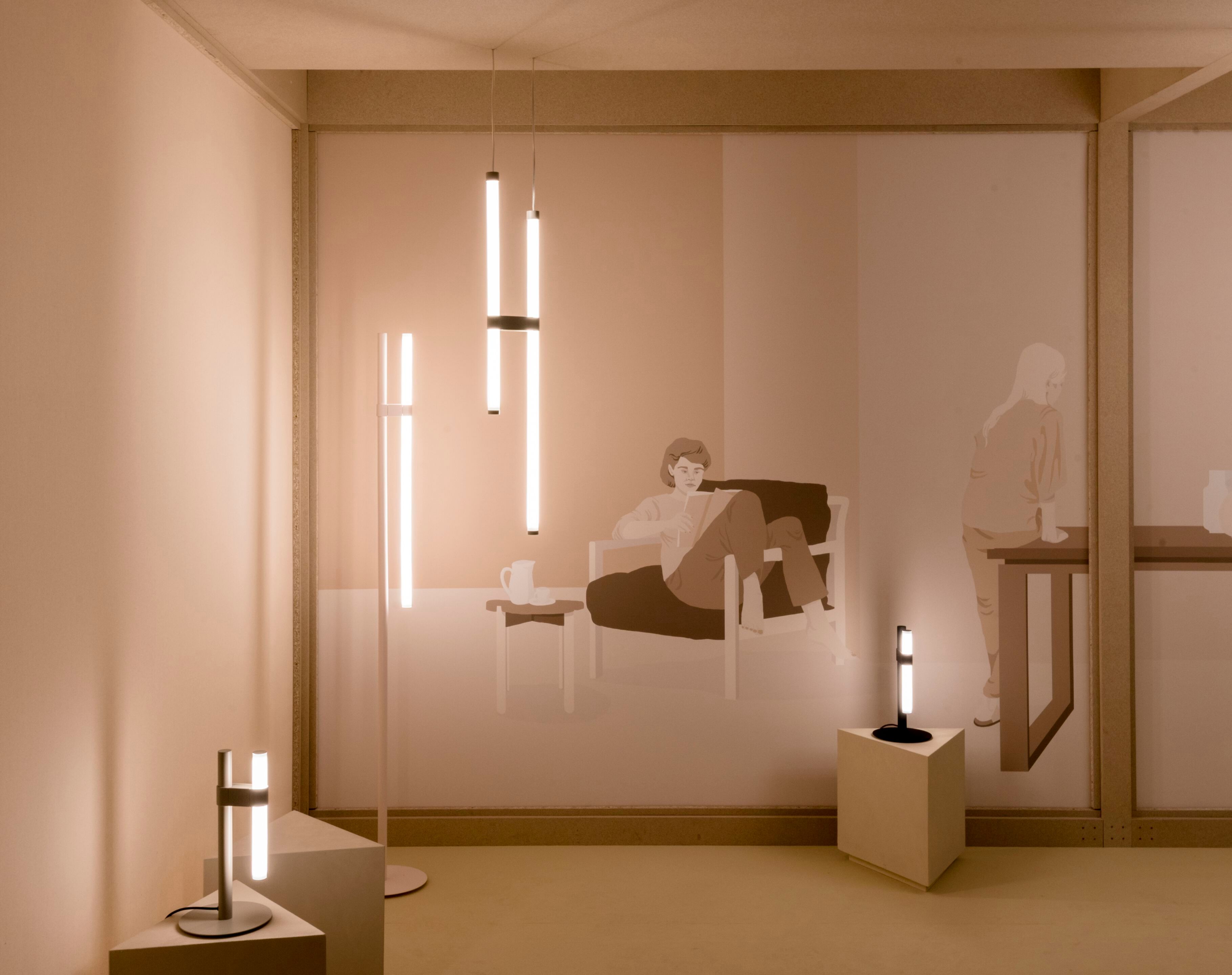 Светодиодный торшер из боросиликатного стекла и металла AXOLIGHT Paralela ARCH-00039815 - Вид №3