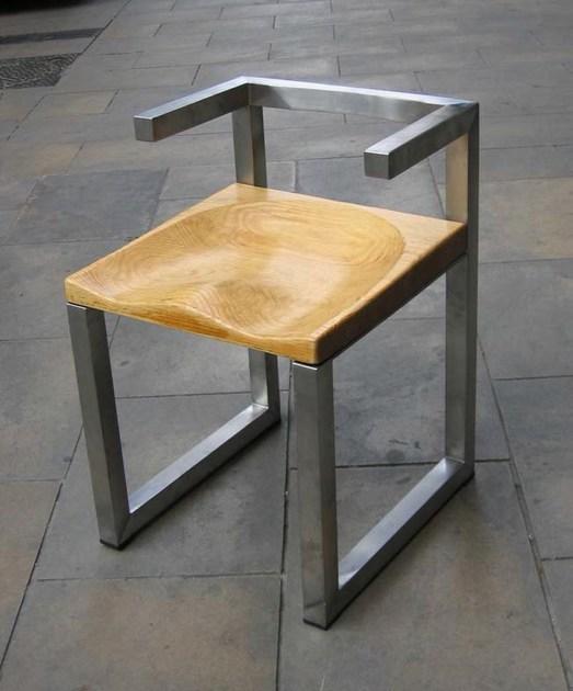 ICI ET LÀ Стул из нержавеющей стали с подлокотниками sun-id-1443394 - Вид №3