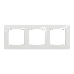 Рамка для розеток и выключателей Systeme Electric Sedna Design  3 поста, цвет белый