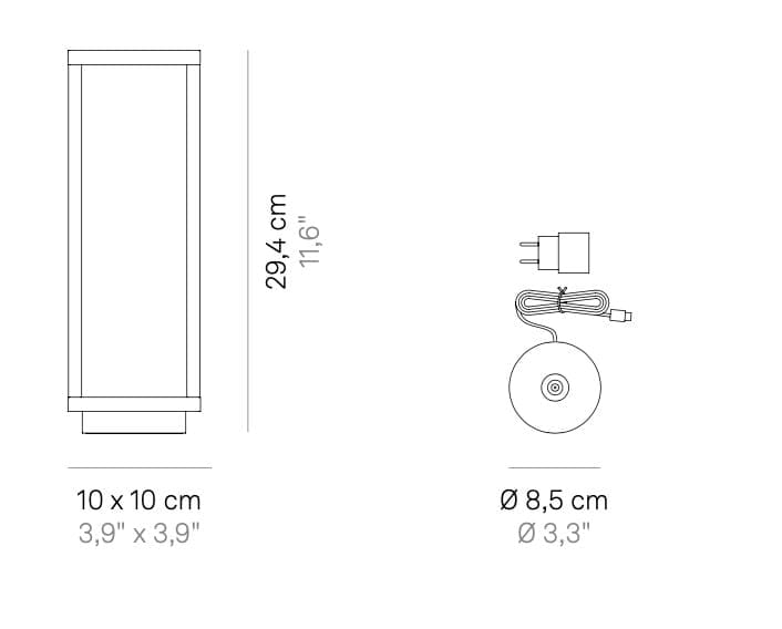 Алюминиевая светодиодная настольная лампа с батарейным питанием In Stock Шафран ARCH-00092041 - Вид №2
