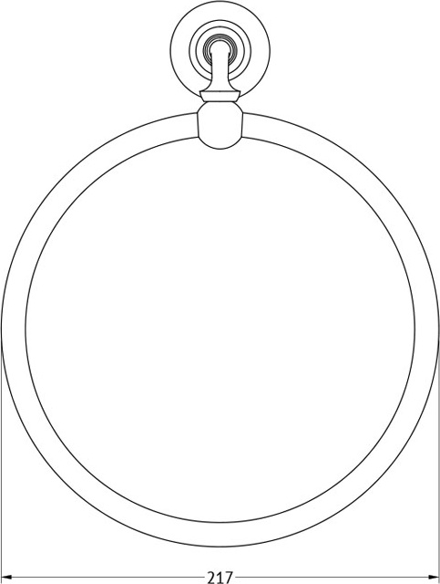 STI 010 Держатель полотенца кольцо 3SC STILMAR CHROME Treesseci 3SC - Вид №1