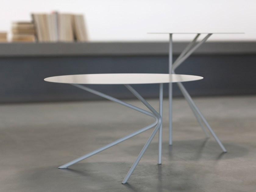 MEMEDESIGN Низкий круглый дизайнерский журнальный столик на контракт sun-id-1370179 - Вид №1