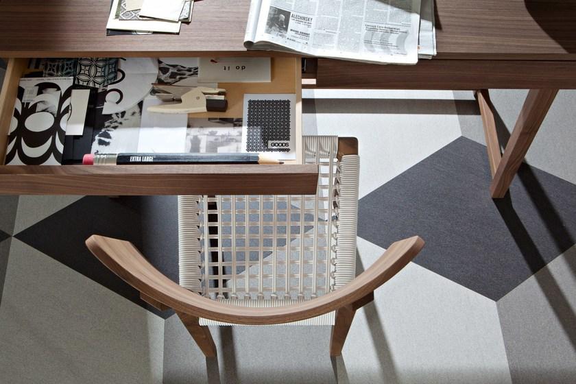 Gervasoni Стул из орехового дерева с сиденьем из плетеного пвх Sweet sun-id-1382810 - Вид №4