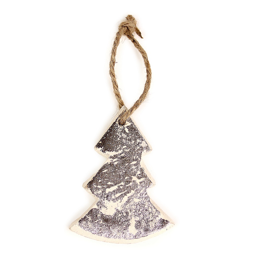 Украшения подвесные Silver Stars/Trees/Hearts, деревянные, в подарочной коробке, 24 шт Enjoyme ENNY0012 - Вид №8