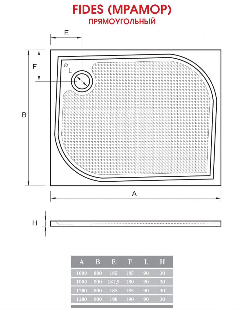 Поддон для душа ALPEN Fides 140 APS0082 - Вид №3