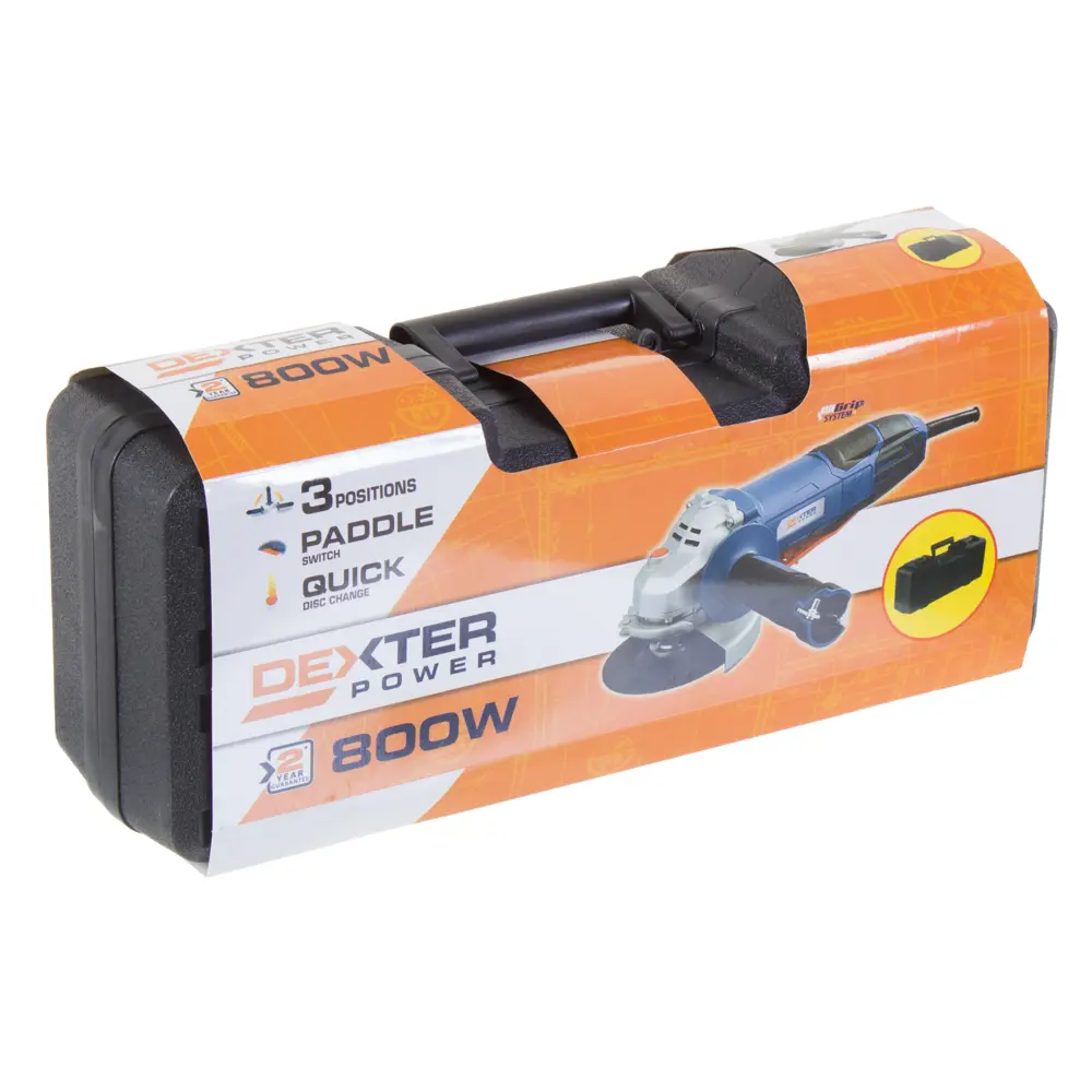 УШМ (болгарка) Dexter Power, 800 Вт, 125 мм 17061310 STLM-2034513  - Вид №3