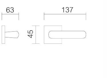 Pasini Ручка из латуни на розетке Duke 3751 - Вид №3