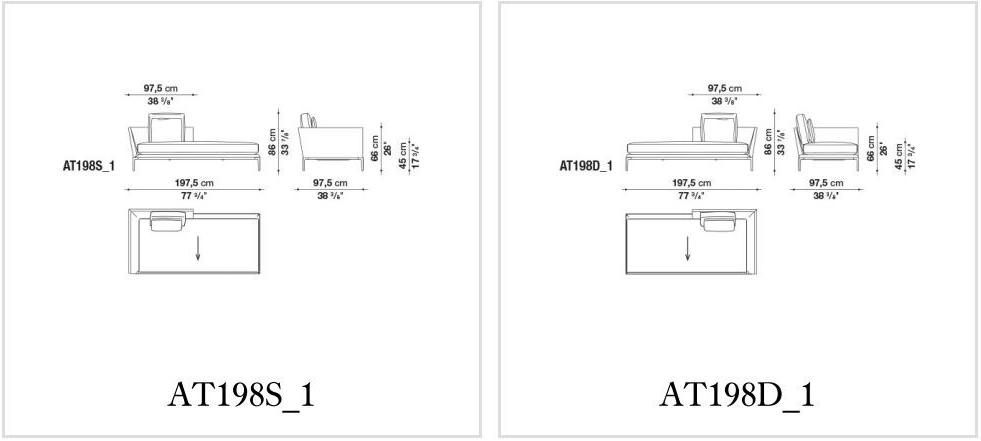 B&B Italia Кожаная кушетка Atoll sun-id-1454804 - Вид №3