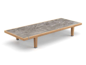Прямоугольный журнальный столик с столешницей из натурального камня