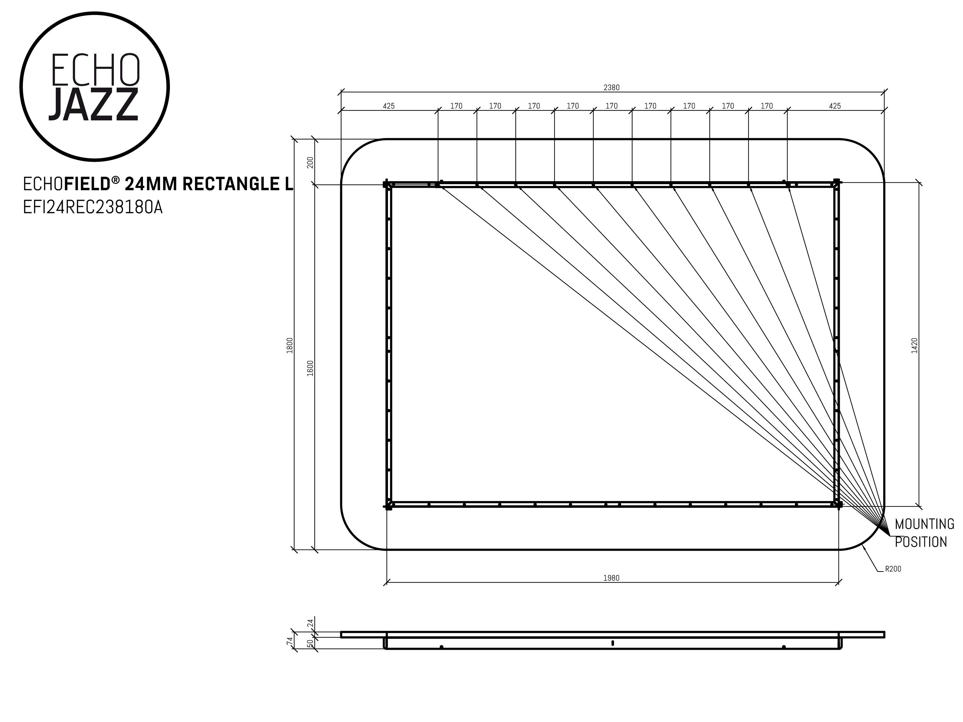 ПЭТ акустическая панель ECHOJAZZ ECHOFIELD® ARCH-00104512 - Вид №12