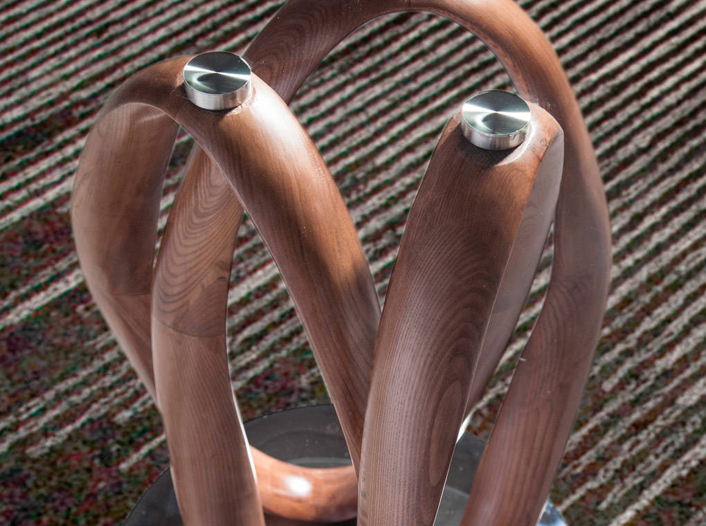 094417 Круглый обеденный стеклянный стол DT801-120 Angel Cerda  - Вид №1