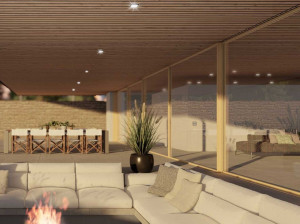 Стальная раздвижная дверь-окно с двойным остеклением