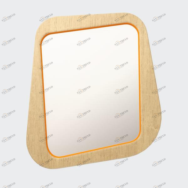 Зеркало настенное малое оранжевое Woodi WOODI ДИЗАЙНЕРСКИЕ 00-3966359 Оранжевый 
