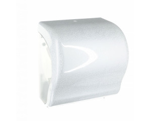 CUH367 UNIQUE LUX CUT GLAMOUR WHITE SPARK LINE механический диспенсер для полотенец Merida