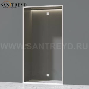 Effegibi FIT B 120 Стеклянная правая дверь без порога с профилем из алюминия. Размеры: длина 120 см, высота 210 см HP10010006