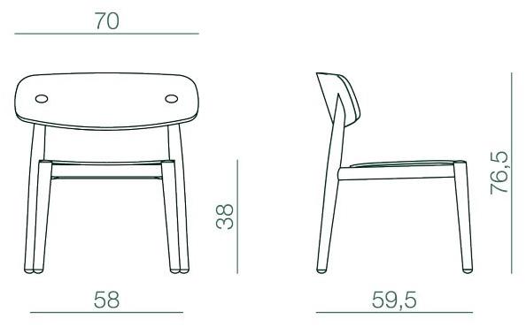 Bedont Кресло из дерева со встроенной подушкой Fizz sun-id-1423072 - Вид №1