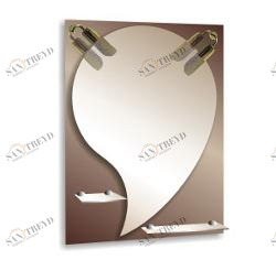 Зеркало Калипсо с фонарем 740х535 Калипсо МИР ЗЕРКАЛ 2322450